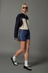 Bdg Jess Nylon Track Short In Navy, Women's At Urban Outfitters