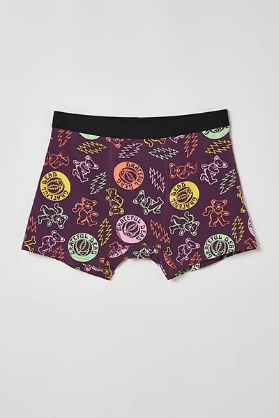 Urban Outfitters Grateful Dead Neon Light Boxer Brief In Purple, Men's At