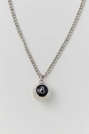 URBAN OUTFITTERS 8-BALL STAINLESS STEEL PENDANT NECKLACE IN SILVER, MEN'S AT URBAN OUTFITTERS