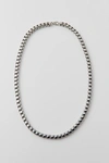 URBAN OUTFITTERS STATEMENT BOX CHAIN STAINLESS STEEL NECKLACE IN SILVER, MEN'S AT URBAN OUTFITTERS