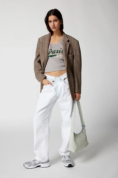 Urban Renewal Remade Levi's Bleached Crossover Jean In White At Urban Outfitters
