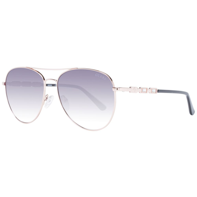 Guess Rose Gold Women Sunglasses In Purple