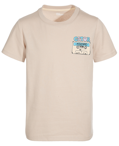 Epic Threads Big Boys Retro Gator Graphic T-shirt, Created For Macy's In Sand Tan