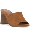 Vince Camuto Women's Alyysa High Heel Slide Sandals In Golden Walnut Suede