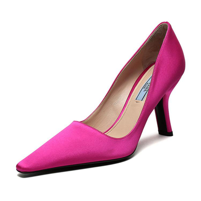 Prada 女士织物高跟鞋 1i718l 049 F 090 In Pink