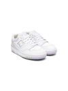 NEW BALANCE WHITE 550 LOW-TOP SUEDE SNEAKERS