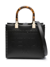 Fendi Women Sunshine Small Shopper Bag In Black
