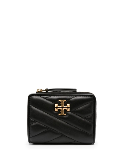 Tory Burch Black Kira Quilted Leather Wallet