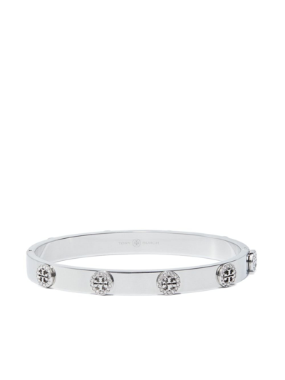 Tory Burch Silver-tone Miller Stud Bracelet