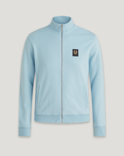 Belstaff Full Zip Sweatshirt In Skyline Blue