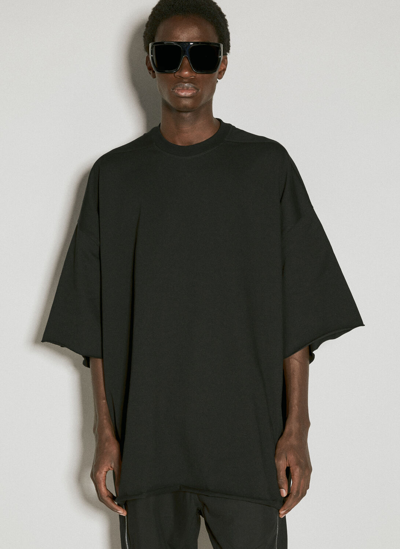 Rick Owens Tommy Oversize Cotton T-shirt In Black