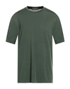 Daniele Fiesoli Man T-shirt Military Green Size S Cupro, Elastane
