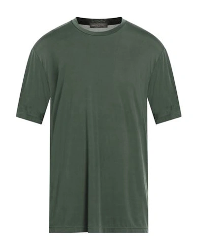 Daniele Fiesoli Man T-shirt Dark Green Size Xl Cupro, Elastane