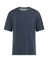Daniele Fiesoli Man T-shirt Midnight Blue Size Xl Cupro, Elastane