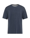 Daniele Fiesoli Man T-shirt Midnight Blue Size M Cupro, Elastane