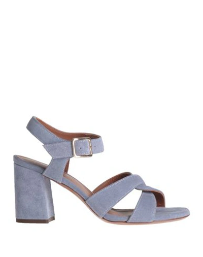 L'autre Chose L' Autre Chose Woman Sandals Pastel Blue Size 7 Leather