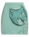 Odì Odì Woman Mini Skirt Turquoise Size M Polyester In Blue
