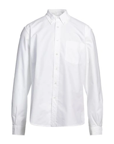 Aspesi Man Shirt White Size 16 Cotton In Weiss