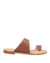 Guja Milano Woman Thong Sandal Brown Size 9 Cowhide