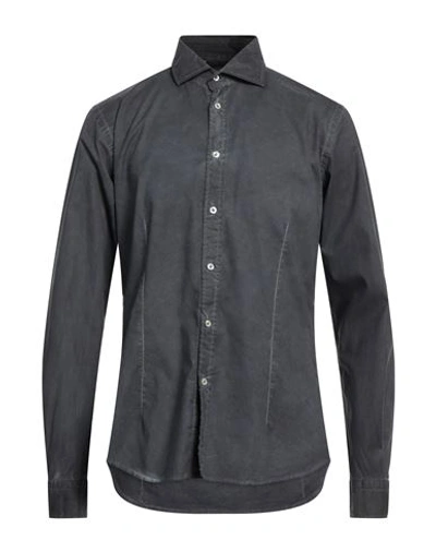 Ploumanac'h Man Shirt Midnight Blue Size 17 Cotton, Elastane