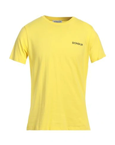 Dondup Man T-shirt Yellow Size Xxl Cotton