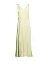 Lanvin Woman Maxi Dress Acid Green Size 8 Viscose In Green