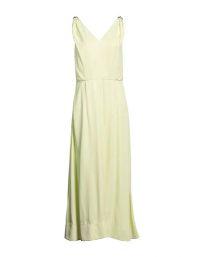 Lanvin Woman Maxi Dress Acid Green Size 8 Viscose