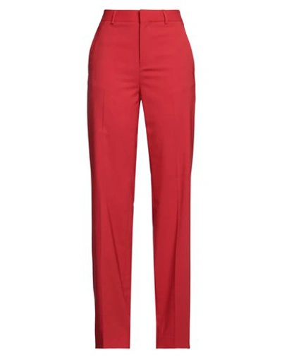 Dsquared2 Woman Pants Red Size 2 Polyester, Virgin Wool, Elastane