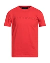 John Richmond Man T-shirt Red Size Xxl Cotton