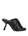 Vic Matie Vic Matiē Woman Sandals Black Size 7 Leather