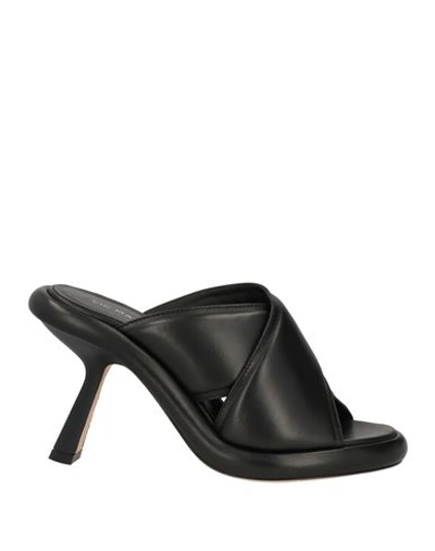 Vic Matie Vic Matiē Woman Sandals Black Size 7 Leather