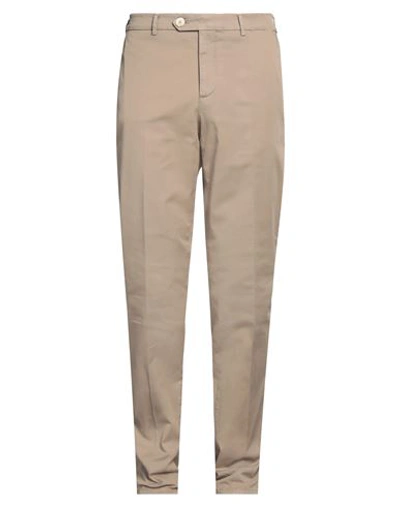 Brunello Cucinelli Man Pants Light Brown Size 38 Cotton, Elastane In Beige