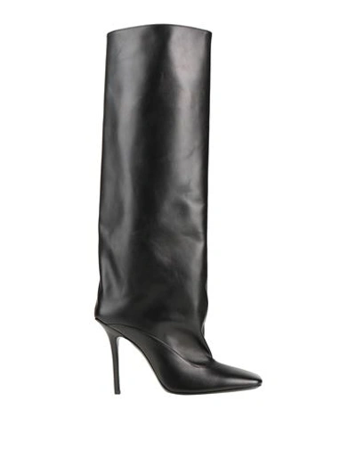 Attico The  Woman Boot Black Size 6.5 Soft Leather