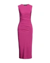 Dsquared2 Woman Maxi Dress Mauve Size Xl Viscose In Purple