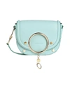 SEE BY CHLOÉ SEE BY CHLOÉ WOMAN CROSS-BODY BAG LIGHT GREEN SIZE - GOAT SKIN