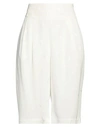 Armani Exchange Woman Shorts & Bermuda Shorts White Size 6 Viscose In White