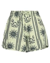 Dickies Woman Shorts & Bermuda Shorts Light Green Size S Cotton