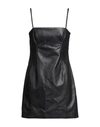 Giuseppe Di Morabito Woman Mini Dress Black Size 8 Soft Leather In Black