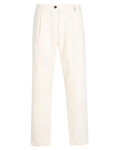 Tommy Hilfiger Man Pants Ivory Size 34w-32l Cotton In White