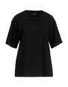 Pinko Woman T-shirt Black Size M Cotton In Black