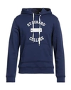 The Seafarer Man Sweatshirt Navy Size S Polyamide, Cotton In Navy Blue