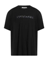 Trussardi Man T-shirt Black Size Xxxl Cotton