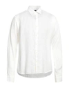 Rossopuro Man Shirt White Size 19 Linen