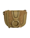 See By Chloé Woman Cross-body Bag Sage Green Size - Cow Leather In Sage Green
