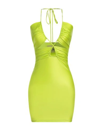 Aniye By Woman Mini Dress Acid Green Size 6 Polyamide, Elastane