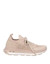 Ea7 Man Sneakers Beige Size 5.5 Polyester, Thermoplastic Polyurethane