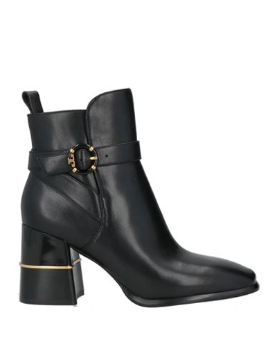 Tory Burch Woman Ankle Boots Black Size 8 Calfskin