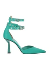 Aniye By Woman Pumps Green Size 7 Textile Fibers In Green