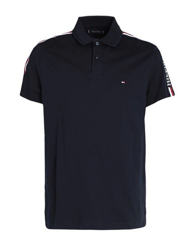 Tommy Hilfiger Man Polo Shirt Midnight Blue Size Xl Cotton