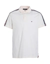 Tommy Hilfiger Man Polo Shirt Ivory Size Xl Cotton In White